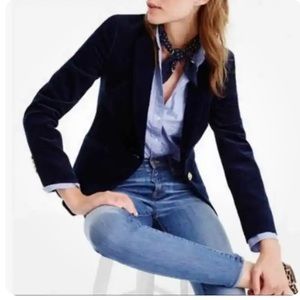 J Crew Campbell Corduroy Navy Blazer